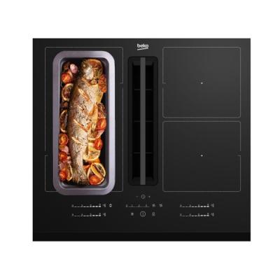 Beko Table de cuisson induction aspirante 60cm 4 feux 7400w - HIXI64700UF1
