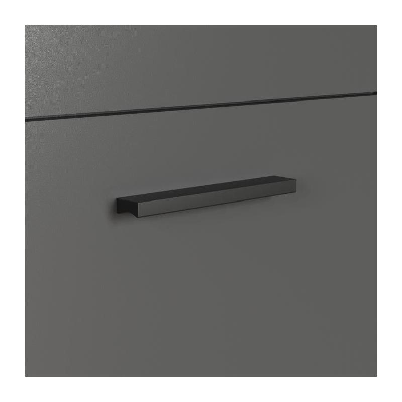 Bahut - Esteban - En panneaux de particules - Chene blond / gris anthracite - 3 portes - 1 tiroir - Scandinave - Trendteam