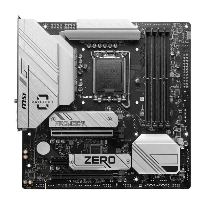 Carte mère MSI B760M Project Zero Intel B760 LGA 1700 micro ATX