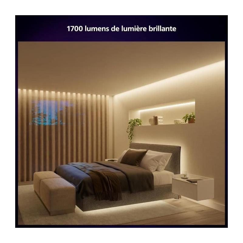 Ruban LED Philips Hue W C Lightstrip Solo - Contrôle couleur - Économie d'énergie