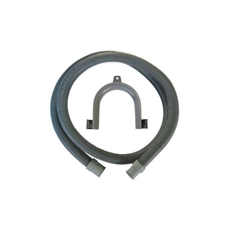 Flexible d'évacuation pour machine à laver ROUSSEAU - 2.50 m - Embouts Ø19 mm et Ø22 mm