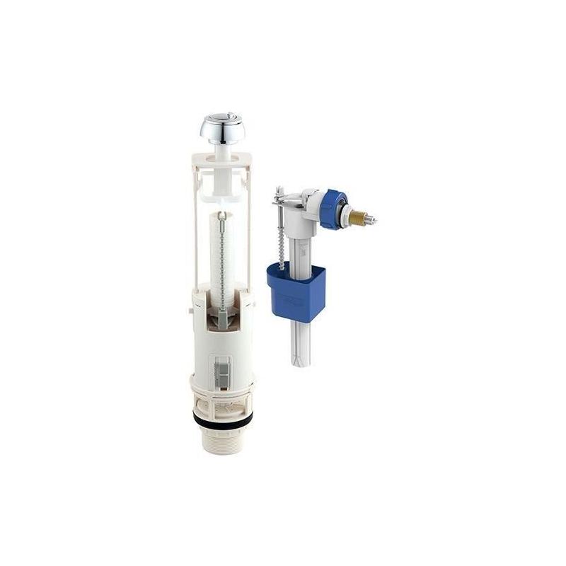 Kit mécanisme WC avec robinet flotteur latéral - ROUSSEAU - 3/6L - Certifié NF