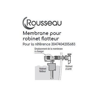 Membrane pour robinet flotteur silencieux - ROUSSEAU - Cetifié NF