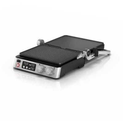 Grill multifonctions - BRAUN - Multi Grill 7 - 2000 W - 3 positions de chauffe - Noir/Acier