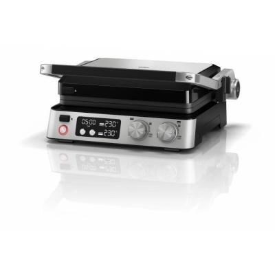 Grill multifonctions - BRAUN - Multi Grill 7 - 2000 W - 3 positions de chauffe - Noir/Acier