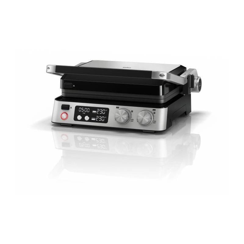 Grill multifonctions - BRAUN - Multi Grill 7 - 2000 W - 3 positions de chauffe - Noir/Acier