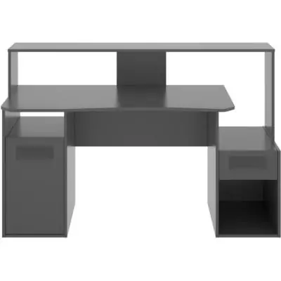 Bureau gaming FOSK Graphite 154 x 62/69 x 85/98 cm