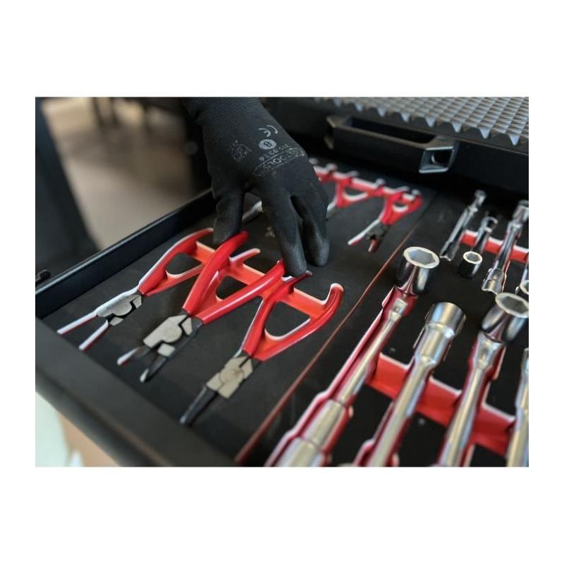 Module de pinces a Circlips - KSTOOLS - 6 pinces - Découpe laser - Mousse imputrescible - A circlip