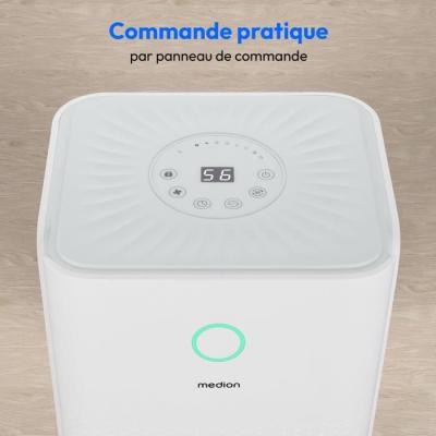 Éliminez l'humidité avec ce Déshumidificateur MEDION - 12L/jour