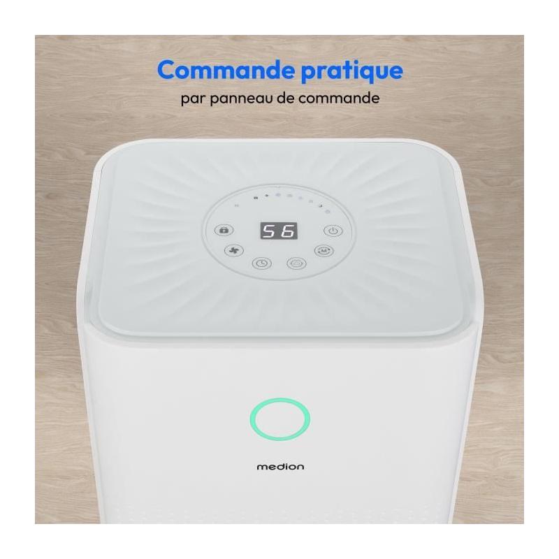 Éliminez l'humidité avec ce Déshumidificateur MEDION - 12L/jour