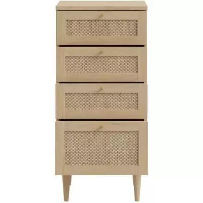 Commode élégante avec 4 tiroirs en Chêne - 50,4 x 41,4 x 108,8 cm