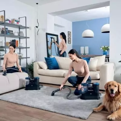 Puissant Nettoyeur Shampouineuse HOOVER HS500 - Lave et Sèche en un Seul Passage Puissant Nettoyeur Shampouineuse HOOVER HS500 - Lave et Sèche en un Seul Passage