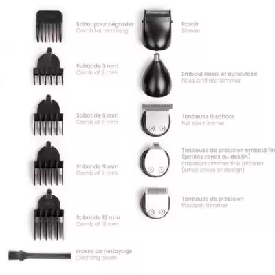 Ensemble complet pour une coupe parfaite - Tondeuse multifonction LIVOO DOS187