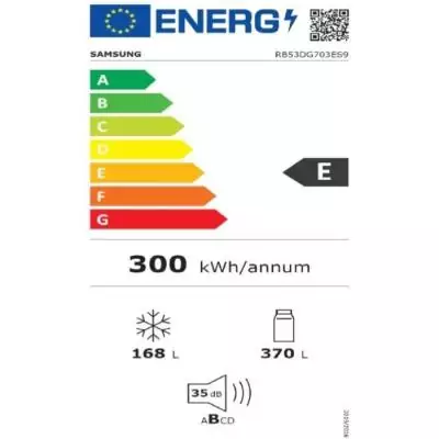 Réfrigérateur combiné Samsung - 538L - Froid ventilé Réfrigérateur combiné Samsung - 538L - Froid ventilé