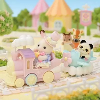 Figurines Miniatures SYLVANIAN FAMILIES - Le petit train des nuages