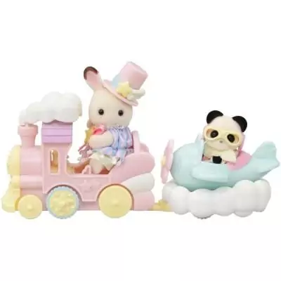 Figurines Miniatures SYLVANIAN FAMILIES - Le petit train des nuages