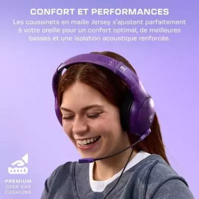 Casque Gaming filaire Nintendo Switch - Airlite Fit violet Casque Gaming filaire Nintendo Switch - Airlite Fit violet