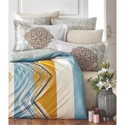 Parure de lit 100% coton renforcé - Blanc Parure de lit 100% coton renforcé - Blanc