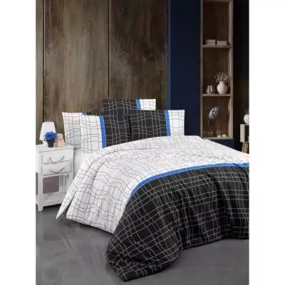 Parure de lit blanche - 1 housse 220x240 cm + 2 taies 60x60 cm