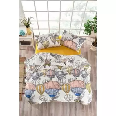 Parure de lit 220x240 cm Moutarde - 100% coton renforcé Parure de lit 220x240 cm Moutarde - 100% coton renforcé