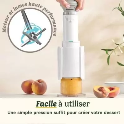 Machine à glace CUISINART ICEFD10E - 3 x 240ml - Sorbetière 250W
