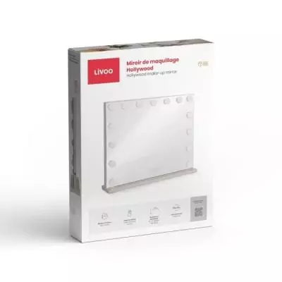Miroir de maquillage LED - Éclairage ajustable - LIVOO