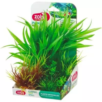 Ensemble de 3 plantes artificielles pour aquarium - ZOLUX - Taille S Ensemble de 3 plantes artificielles pour aquarium - ZOLUX - Taille S
