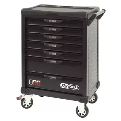 Servante d'atelier KS Tools - 7 tiroirs - Noir - Industrielle & Robuste