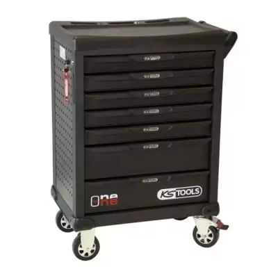 Servante d'atelier KS Tools - 7 tiroirs - Noir - Industrielle & Robuste