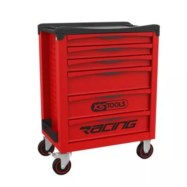 Servante - Vide - 6 tiroirs - KS Tools - 855.0006 - Rouge - Charge max par tiroir 30 kg - Servante d'atelier