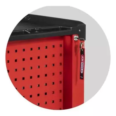 Servante rouge 6 tiroirs KS Tools - 855.0006 - Charge max 30 kg