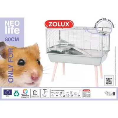 Cage grillagée pour hamster - 78 x 48 x 75 cm - Vert Cage grillagée pour hamster - 78 x 48 x 75 cm - Vert
