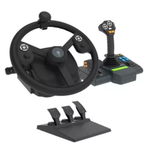 Volant de simulation agricole - HORI - PC - 340 mm - 900° de rotation - 76 boutons