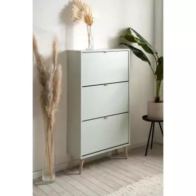 Rangez vos chaussures avec style - Meuble à chaussures VIGO 49A - Vert pastel