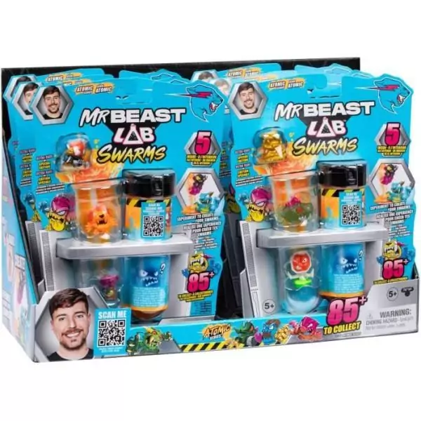 Pack de 5 minis figurines - MRBEAST LAB - SWARMS ATOMIC - Des 5 ans