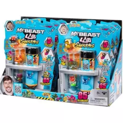Pack de 5 minis figurines - MRBEAST LAB - SWARMS ATOMIC - Des 5 ans
