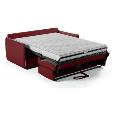 Canapé convertible express AGATHE - Rouge vif - Matelas 14cm