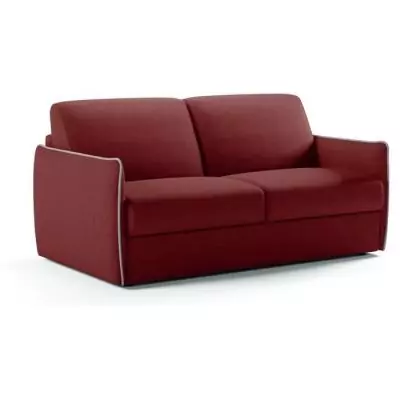 Canapé convertible express AGATHE - Rouge vif - Matelas 14cm Canapé convertible express AGATHE - Rouge vif - Matelas 14cm