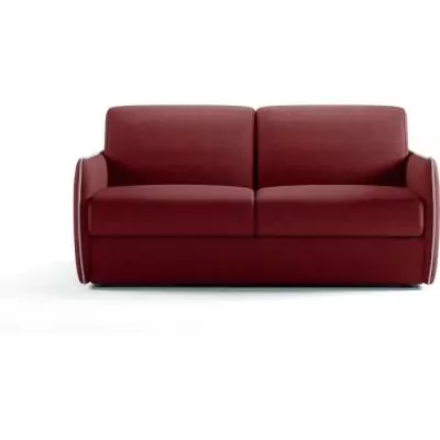 Canapé convertible express AGATHE - Rouge vif - Matelas 14cm Canapé convertible express AGATHE - Rouge vif - Matelas 14cm