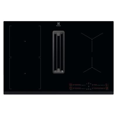 Electrolux Table de cuisson aspirante induction 78cm 4 feux 7350w noir - KCC83443