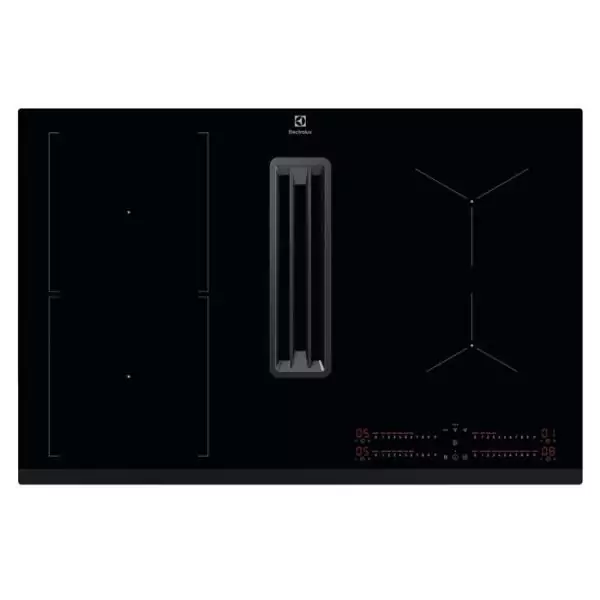 Plaque de cuisson aspirante a induction - ELECTROLUX - 4 foyers - 78 x 52 cm - KCC83443