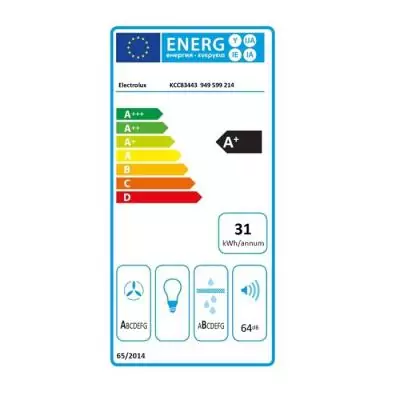 Table de cuisson aspirante Electrolux 78cm 4 feux noir Table de cuisson aspirante Electrolux 78cm 4 feux noir