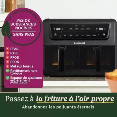 Friteuse sans huile CUISINART - Airfryer 10,4L - Noir