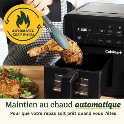 Friteuse sans huile CUISINART - Airfryer 10,4L - Noir