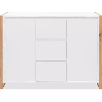 Buffet DENVER Chêne artisan / Blanc 2 portes 3 tiroirs Buffet DENVER Chêne artisan / Blanc 2 portes 3 tiroirs