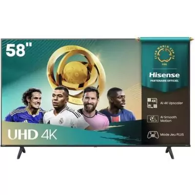 TV Hisense 58A6Q 55" LED 4K UHD 144Hz HDR10+ WiFi