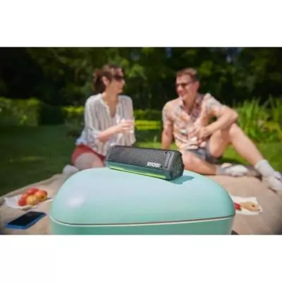 Enceinte Bluetooth Ryobi 4V - Résistante IP67 - Batterie 2,0 Ah - USB-C
