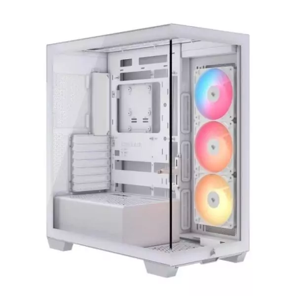 Boitier PC - CORSAIR - 3500X RSR ARGB Tempered Glass Mid-Tower - 3 ventilateurs ARGB a rotor inversé - Blanc