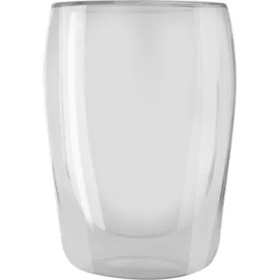 Lot de 2 verres pour Latte Machiatto 300 ml transparent