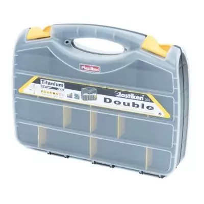 Organisateur d'outils Plastiken 80382 NOIRE Double 38 cm Titanium